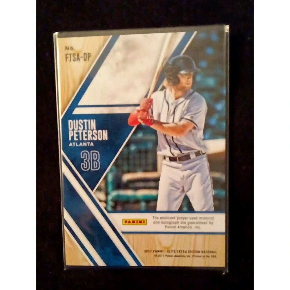 Dustin Peterson Future Threads Panini 2017 93/99 Signature Elite Extra Edition